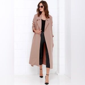 Forever 21 Blush Trench Coat